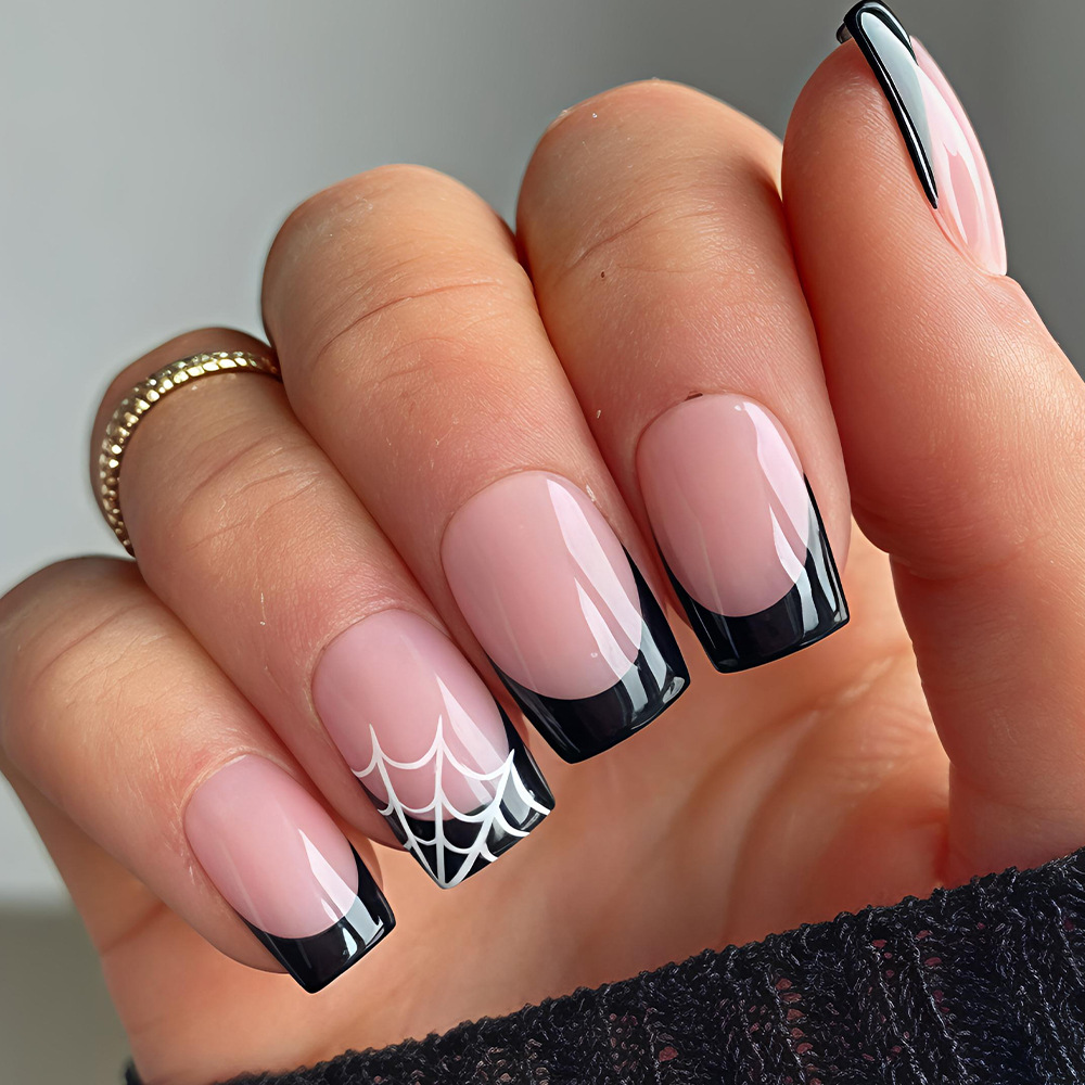 Nail Art Pink - 24 faux ongles Halloween à presser,