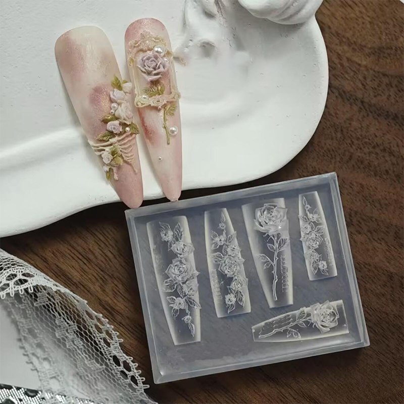 Nail Art Zone - Z. Moules en silicone flexibles pour