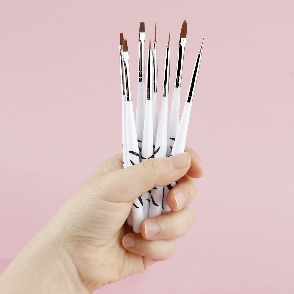 Nail Art Zebra Design - Ensemble de pinceaux à ongles avec