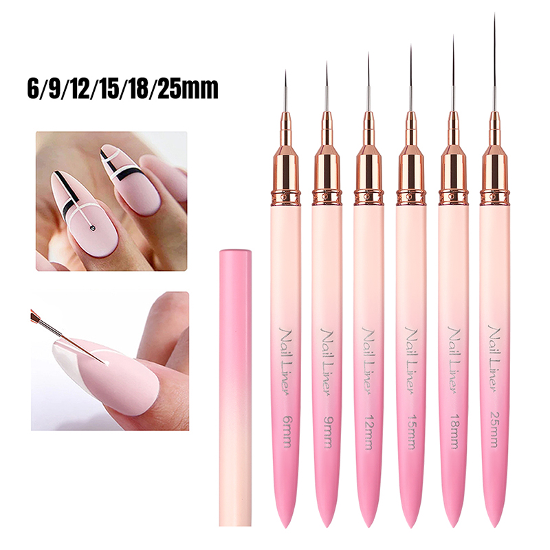 Nail Art Zone - Sweet-Z 6 pièces Liner brosse à