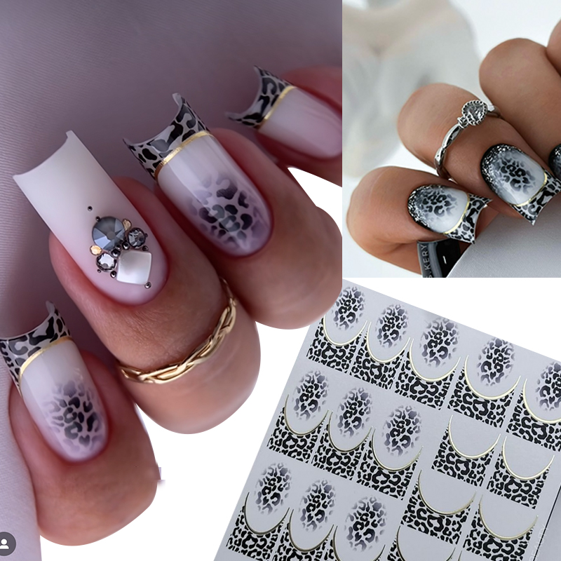 Nail Art Zebra Design - Autocollants pour Ongles à Imprimé de