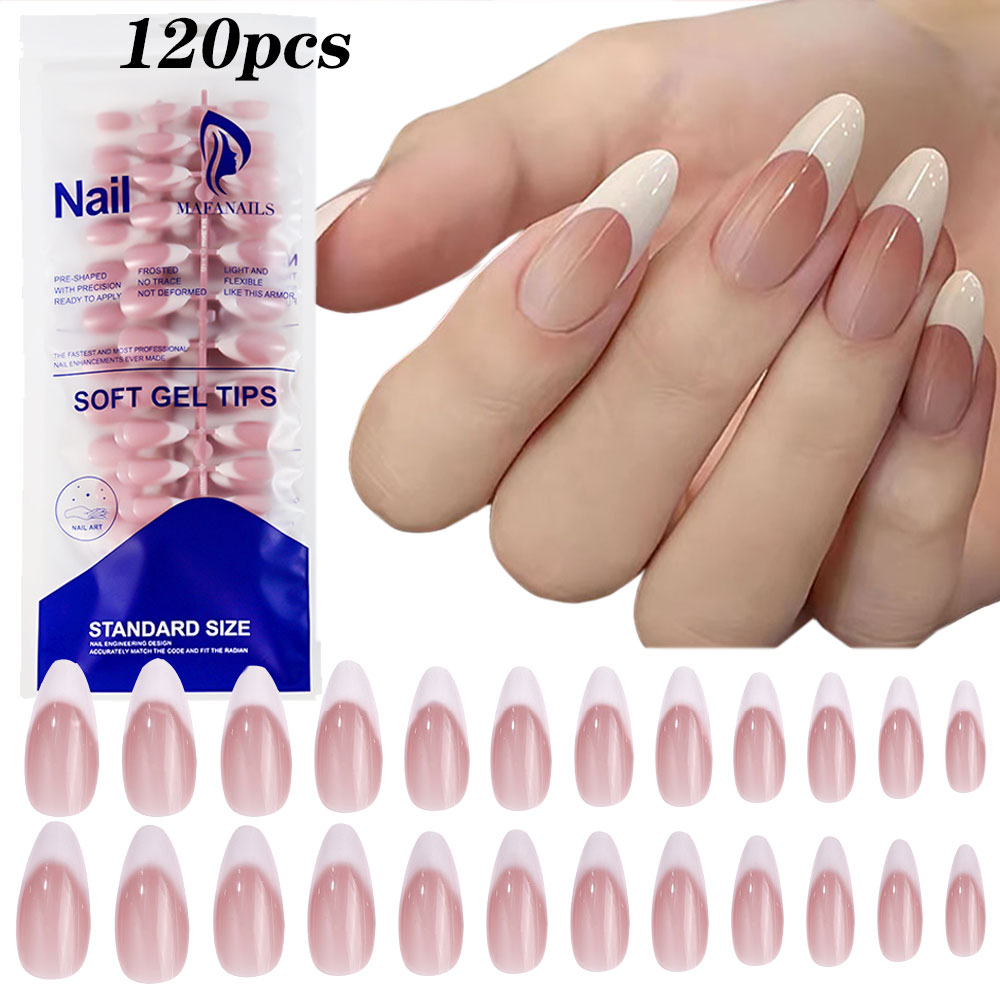 120 pièces rose moyen amande f - Nail Art Pink avis et prix