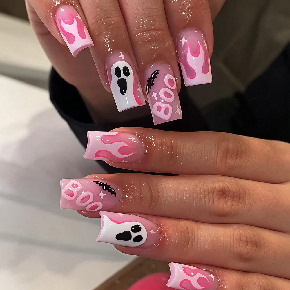 24 faux ongles Halloween à pre - Nail Art Pink avis et prix