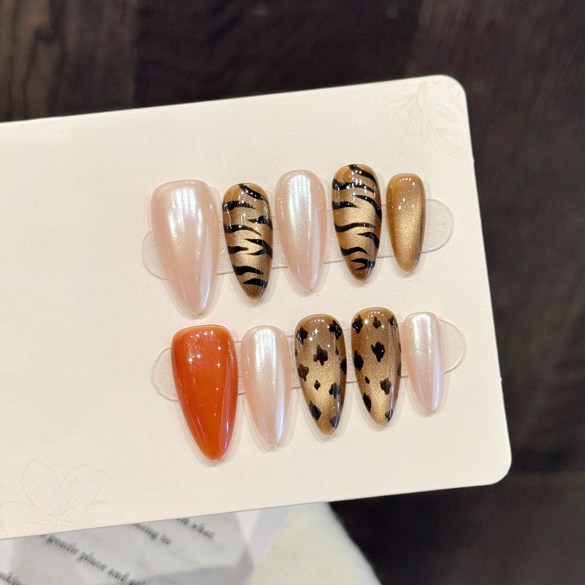 10 pièces à la main amande pre - Nail Art Zebra Design avis et prix