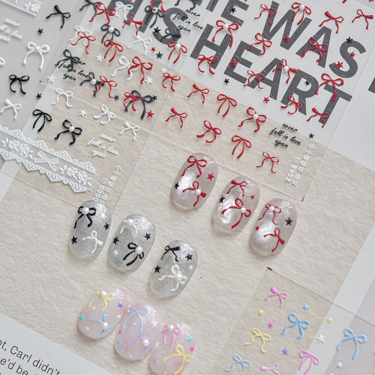 Autocollants 5D de luxe vintag - Nail Art Burgundy avis et prix