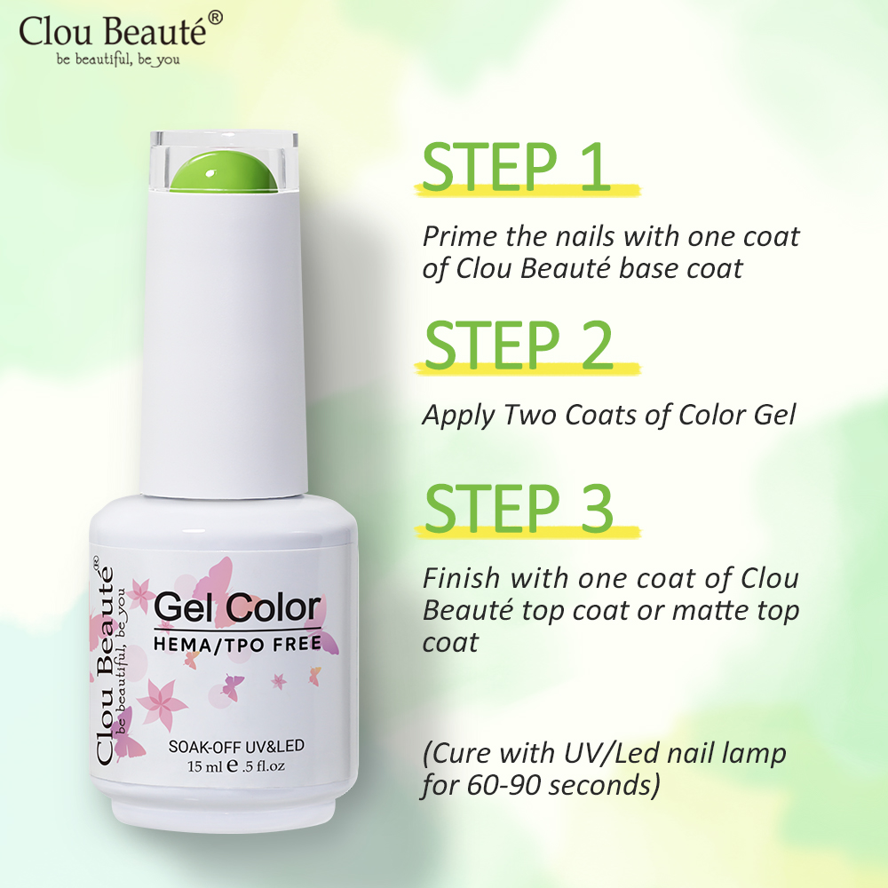 Clou Beaute Hot Color Gel Poli - Nail Art Burgundy avis et prix