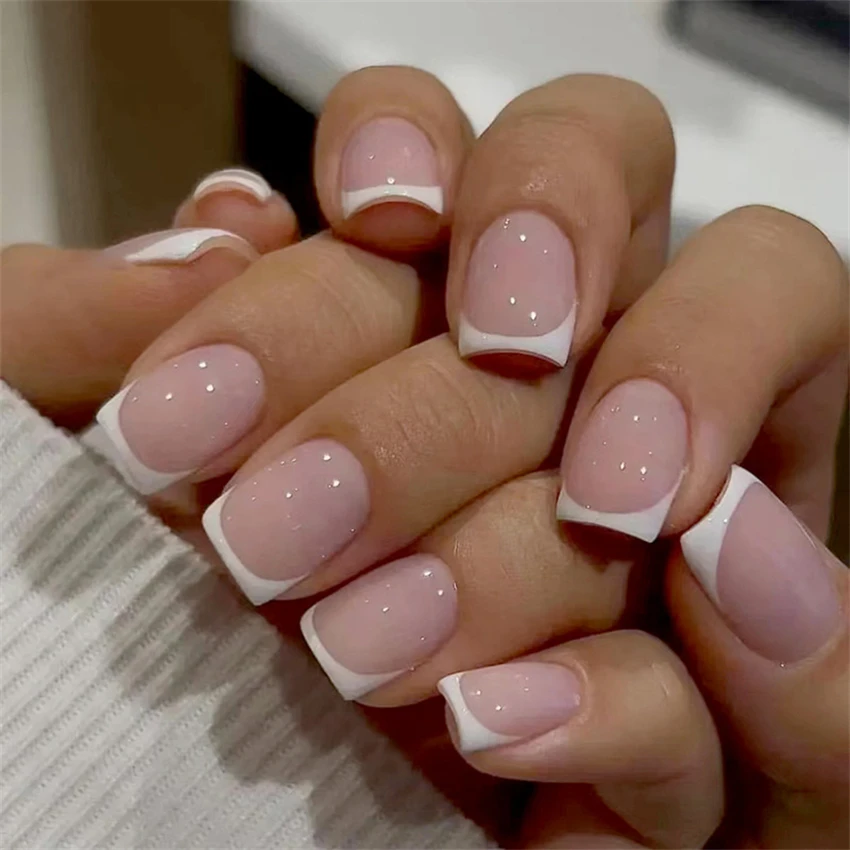 Faux ongles français courts et - Nail Art Pink avis et prix