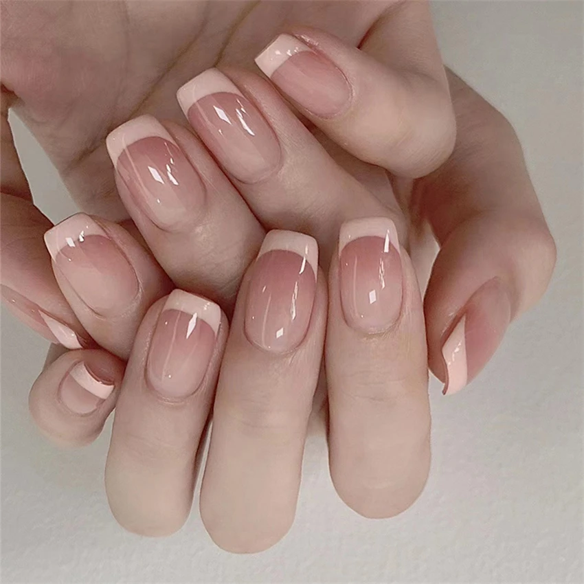 Faux ongles français courts et - Nail Art Pink avis et prix