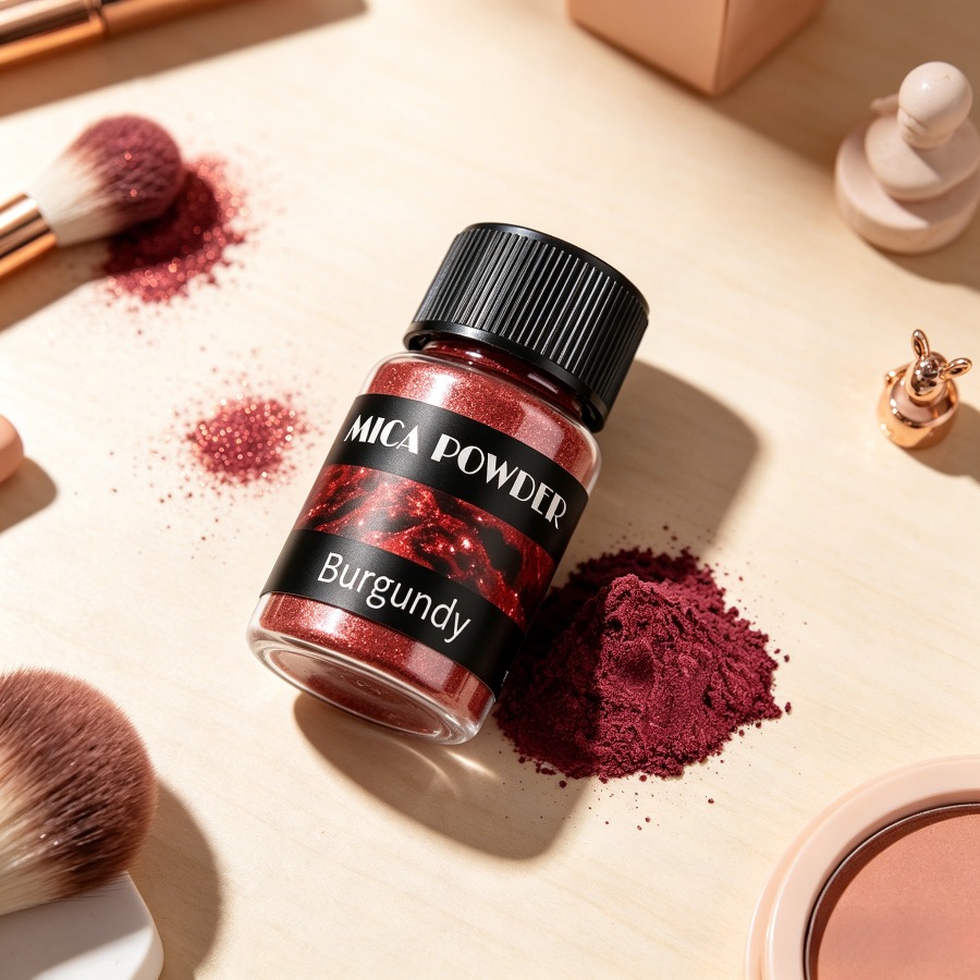 Poudre de mica bordeaux pour l - Nail Art Burgundy avis et prix