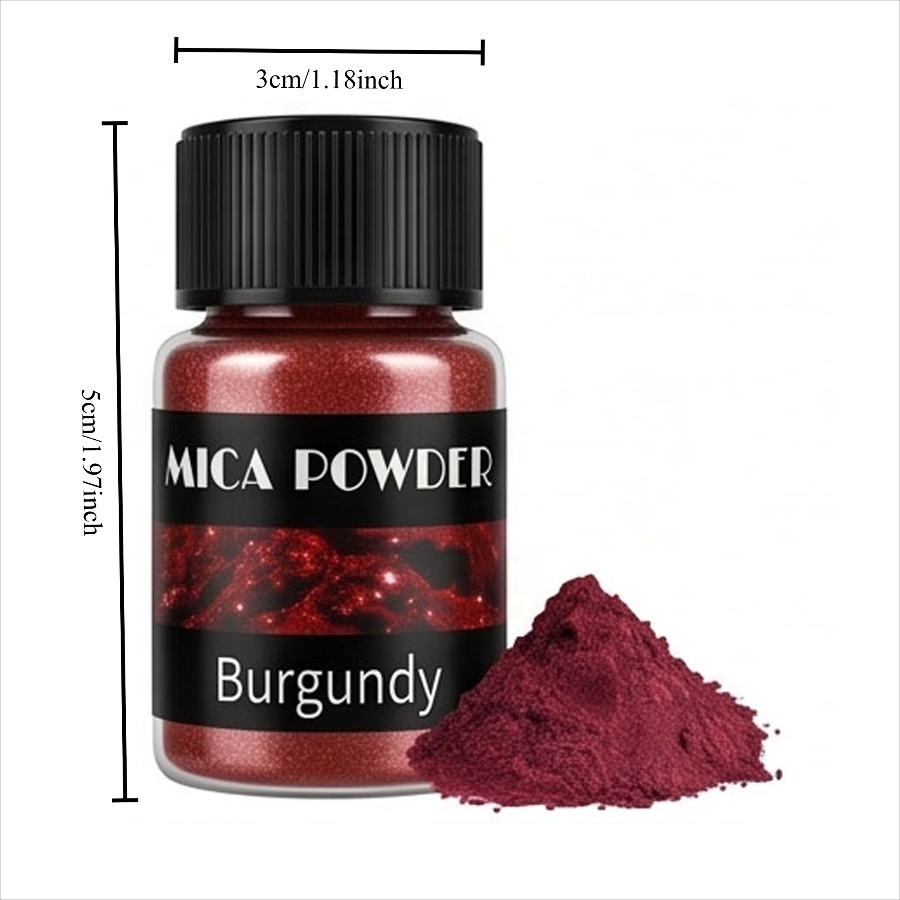 Poudre de mica bordeaux pour l - Nail Art Burgundy avis et prix