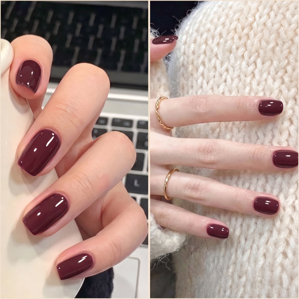 Visuatia Gel à ongles rouge bo - Nail Art Burgundy avis et prix