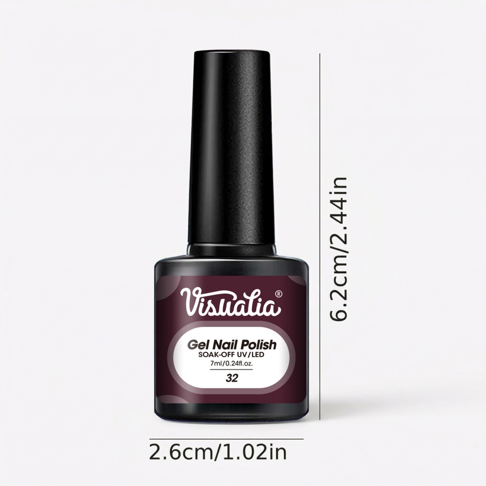 Visuatia Gel à ongles rouge bo - Nail Art Burgundy avis et prix