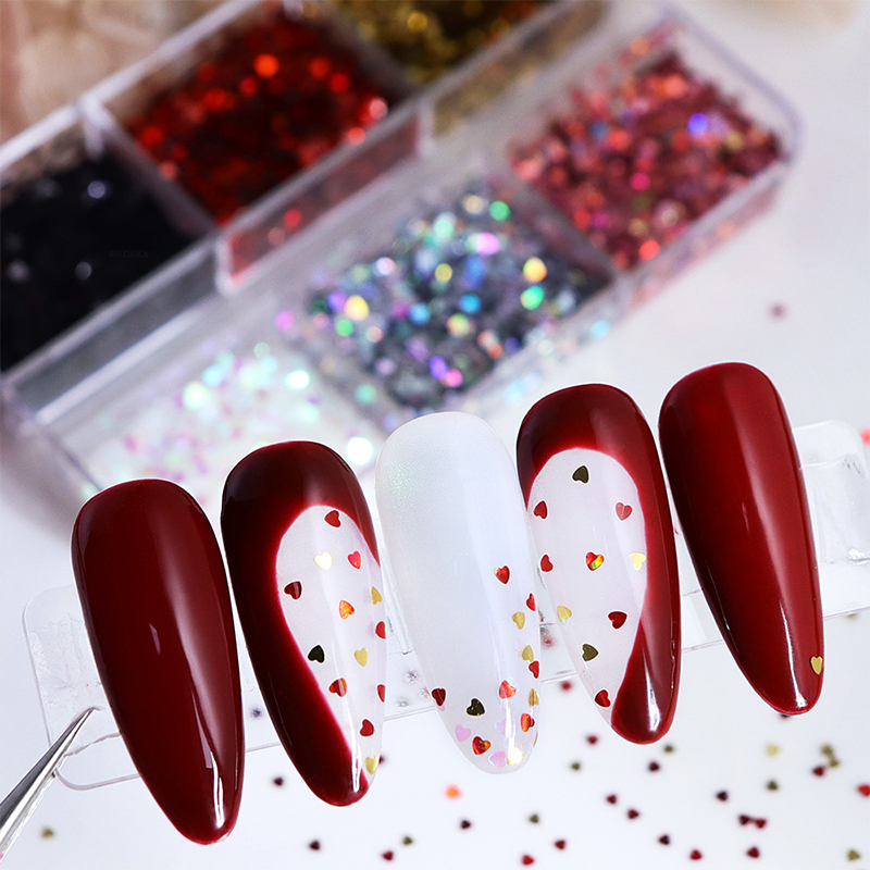 Z. Paillettes Cœur Laser Mini  - Nail Art Zone avis et prix