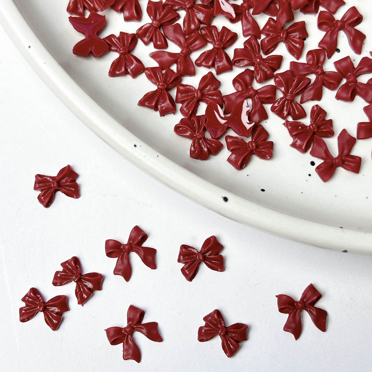 50 pièces bordeaux 3D acryliqu - Nail Art Burgundy avis et prix